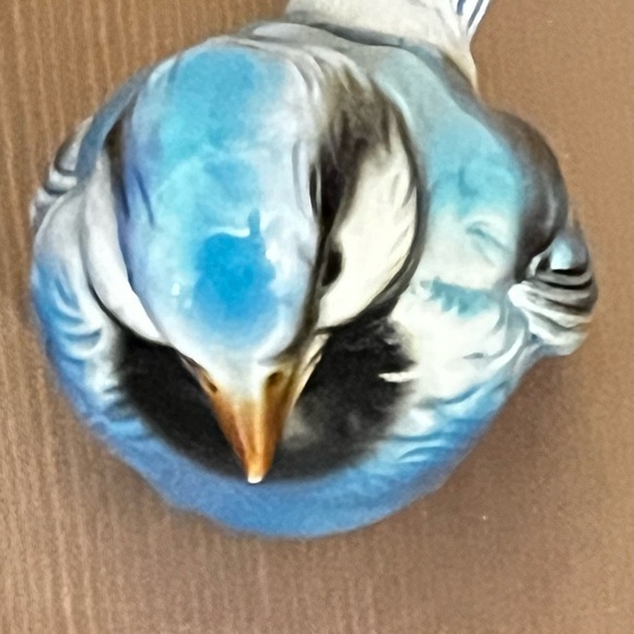 2 Vintage Goebel Porcelain Birds W Germany Blue Jay CV74 Yellow Chick 32 016-05 - Picture 3 of 14